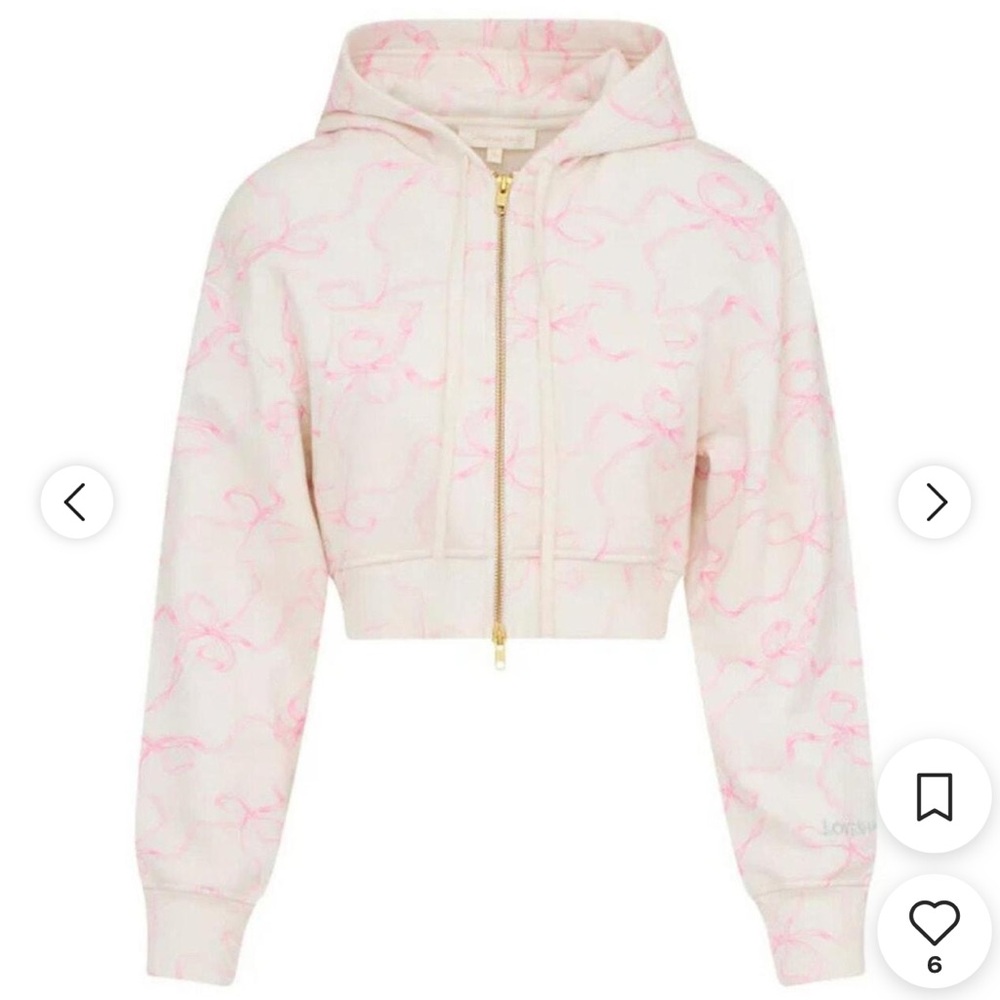 LoveShackFancy Pierra Cropped Hoodie